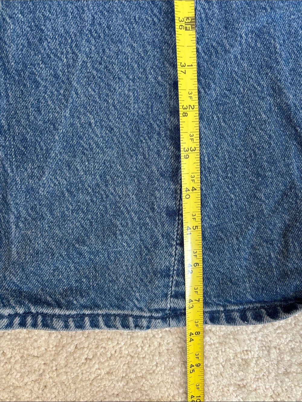 Mother Snacks Lemon Twist Sneak Jeans Blue Rolling In The Dough Women’s Size 27 - Picture 15 of 16